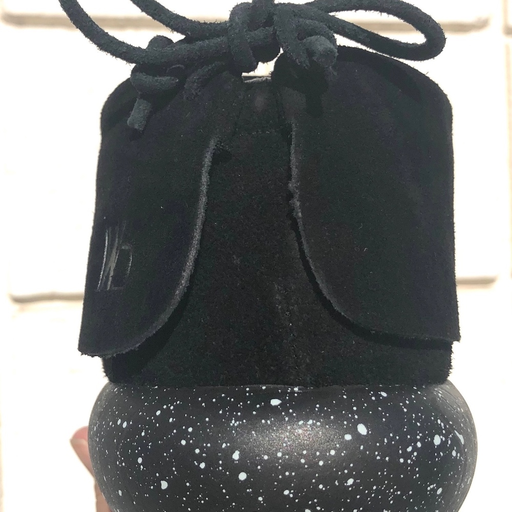 Worlboots Suede Moccasin Sneakers Unisex Black - Picture 4 of 5